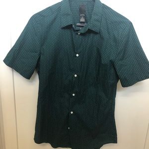 Forest green button up